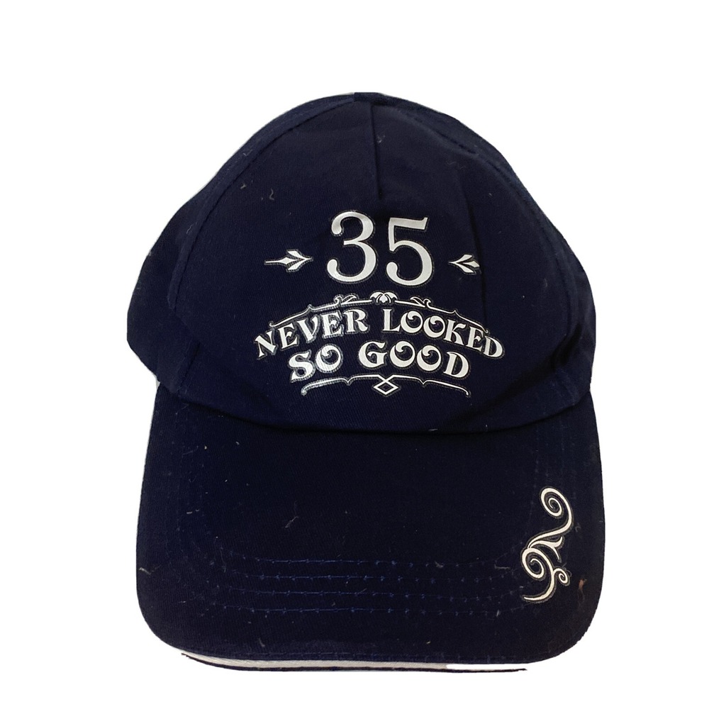 Navy Blue 35 Never Looked So Good 35th Birthday Baseball Hat The Man Myth Legend